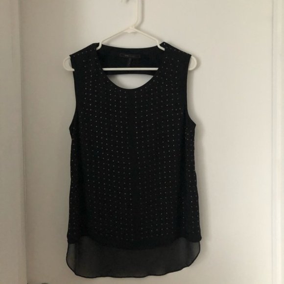 BCBG black top with silver studs. L - Picture 3 of 6